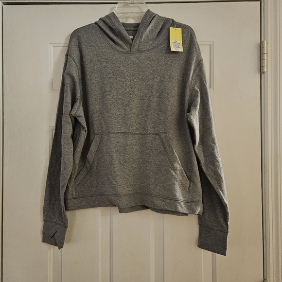 All In Motion Ladies French Terry Hoodie Charcoal Heather XXL - Picture 1 of 6